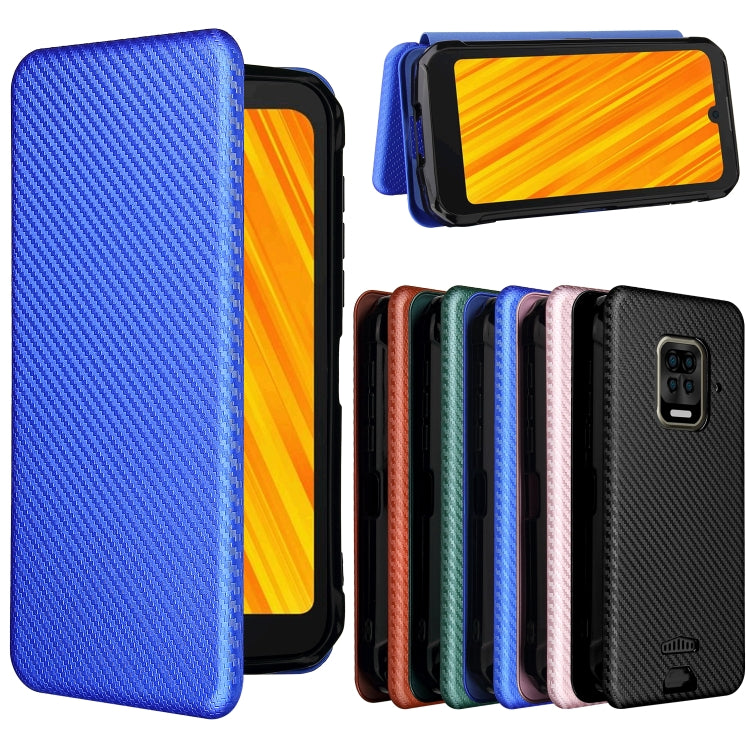 For Doogee S59 / S59 Pro Carbon Fiber Texture Horizontal Flip TPU + PC + PU Leather Case with Card Slot(Blue) - More Brand by PMC TechLife | Online Shopping South Africa | PMC TechLife | Buy Now Pay Later Mobicred
