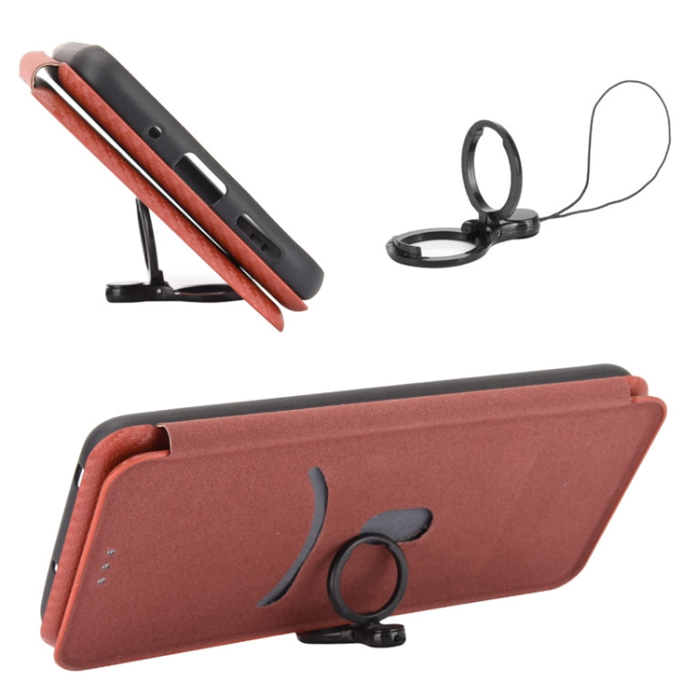 For Doogee S59 / S59 Pro Carbon Fiber Texture Horizontal Flip TPU + PC + PU Leather Case with Card Slot(Brown) - More Brand by PMC TechLife | Online Shopping South Africa | PMC TechLife | Buy Now Pay Later Mobicred