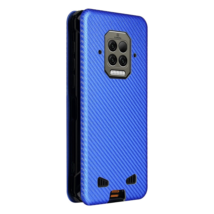 For Doogee S86 / S86 Pro Carbon Fiber Texture Horizontal Flip TPU + PC + PU Leather Case with Card Slot(Blue) - More Brand by PMC TechLife | Online Shopping South Africa | PMC TechLife | Buy Now Pay Later Mobicred