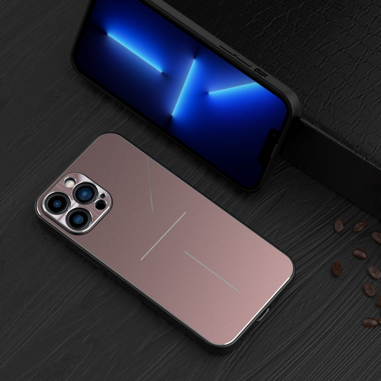 For iPhone 11 Pro Max R-JUST RJ-52 3-Line Style Metal TPU Shockproof Protective Case (Pink) - iPhone 11 Pro Max Cases by R-JUST | Online Shopping South Africa | PMC TechLife | Buy Now Pay Later Mobicred