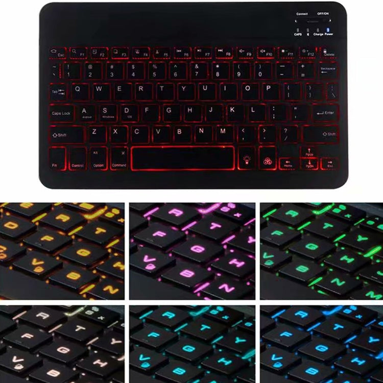 A06BS Ultra-thin Backlight Bluetooth Keyboard Leather Tablet Case with Holder & Pen Slot For iPad mini 6 / mini 7(Black) - For iPad mini by PMC TechLife | Online Shopping South Africa | PMC TechLife | Buy Now Pay Later Mobicred