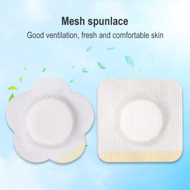 50pcs 043 Non-woven Stickers Wound Anti-seepage Three-volt Medicinal Patch, Size:7x7x3cm (Plum Shape) - free shipping - PMC TechLife - Order now!