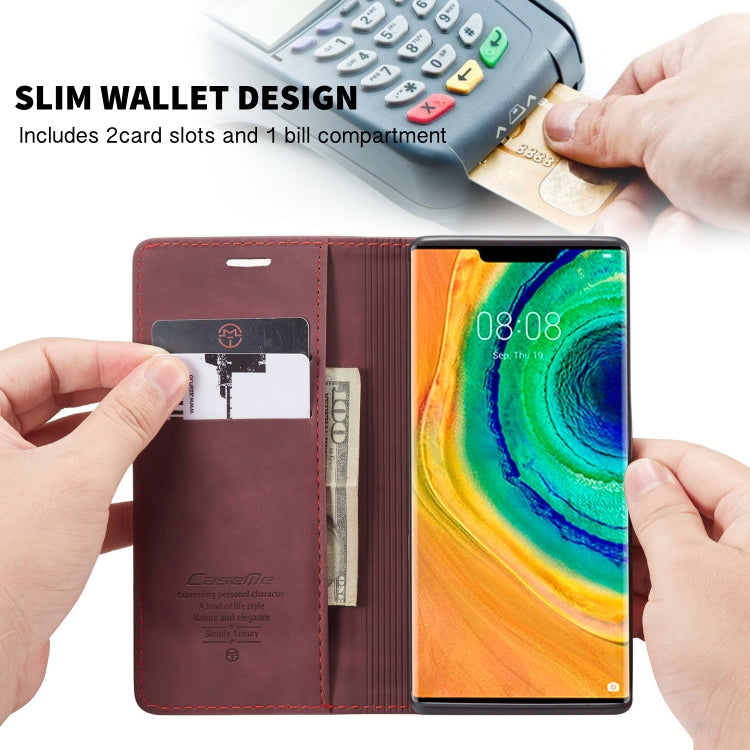 For Huawei Mate 30 Pro 4G / 5G CaseMe-013 Multifunctional Horizontal Flip Leather Case with Card Slot & Holder & Wallet(Wine Red) - Huawei Cases by CaseMe | Online Shopping South Africa | PMC Jewellery | Buy Now Pay Later Mobicred