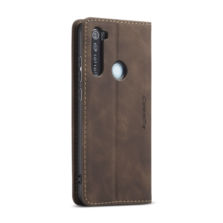 For Xiaomi Redmi Note 8 CaseMe-013 Multifunctional Horizontal Flip Leather Case with Card Slot & Holder & Wallet(Coffee) - Xiaomi Cases by CaseMe | Online Shopping South Africa | PMC Jewellery | Buy Now Pay Later Mobicred