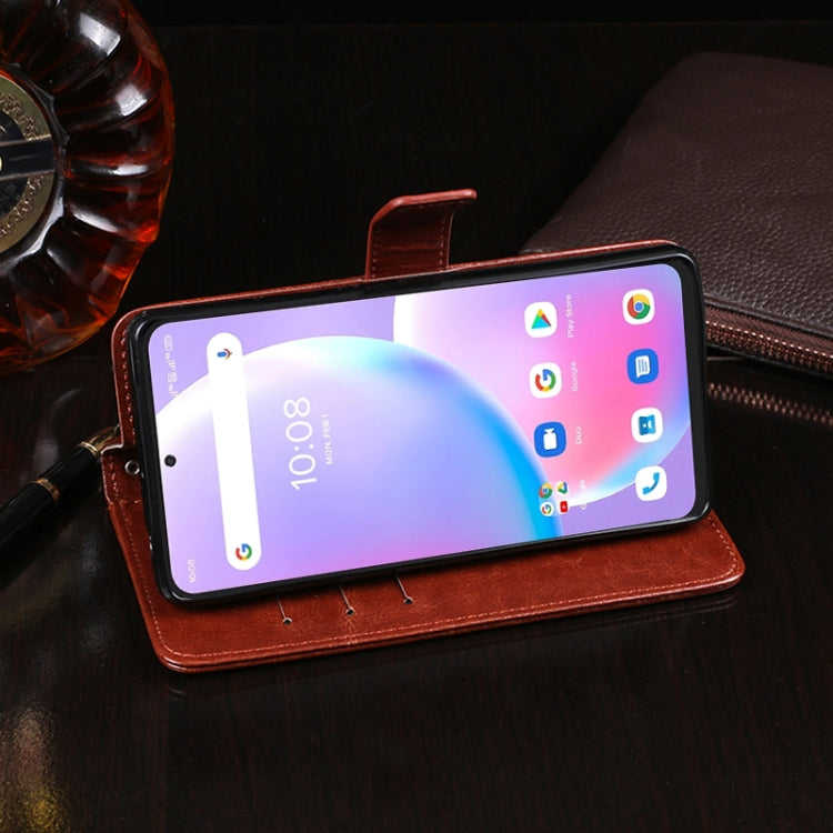For UMIDIGI A11 Pro Max idewei Crazy Horse Texture Horizontal Flip Leather Case with Holder & Card Slots & Wallet(Brown) - free shipping - PMC Jewellery - Order now!