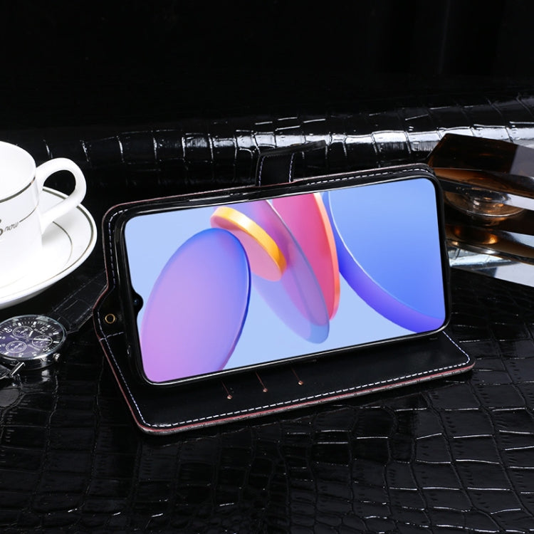 For U-MAGIC 30e idewei Crocodile Texture Horizontal Flip Leather Case with Holder & Card Slots & Wallet(Dark Blue) - free shipping - PMC Jewellery - Order now!