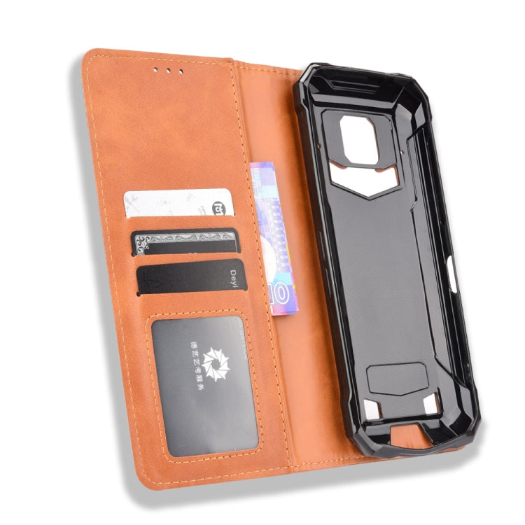 For Doogee S88 Plus / S88 Pro Magnetic Buckle Retro Crazy Horse Texture Horizontal Flip Leather Case with Holder & Card Slots & Photo Frame(Brown) - More Brand by PMC TechLife | Online Shopping South Africa | PMC TechLife | Buy Now Pay Later Mobicred