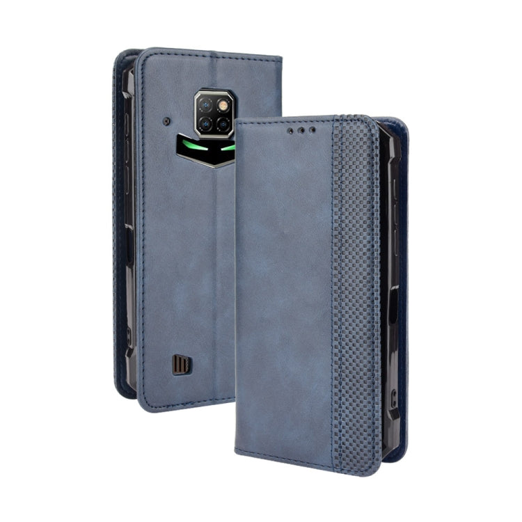 For Doogee S88 Plus / S88 Pro Magnetic Buckle Retro Crazy Horse Texture Horizontal Flip Leather Case with Holder & Card Slots & Photo Frame(Blue) - More Brand by PMC TechLife | Online Shopping South Africa | PMC TechLife | Buy Now Pay Later Mobicred