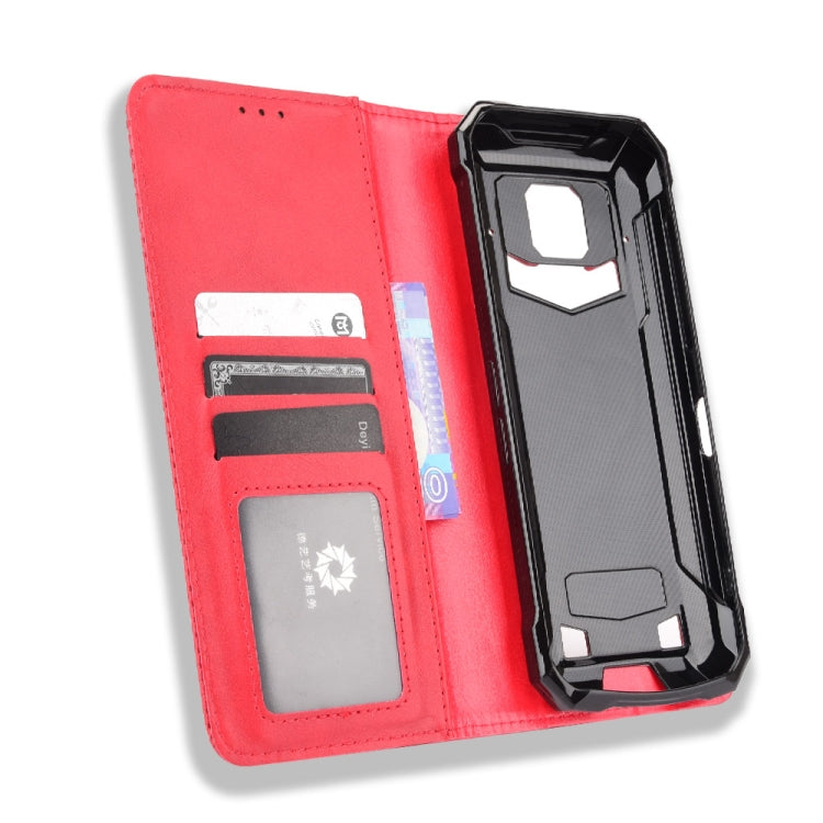 For Doogee S88 Plus / S88 Pro Magnetic Buckle Retro Crazy Horse Texture Horizontal Flip Leather Case with Holder & Card Slots & Photo Frame(Red) - More Brand by PMC TechLife | Online Shopping South Africa | PMC TechLife | Buy Now Pay Later Mobicred