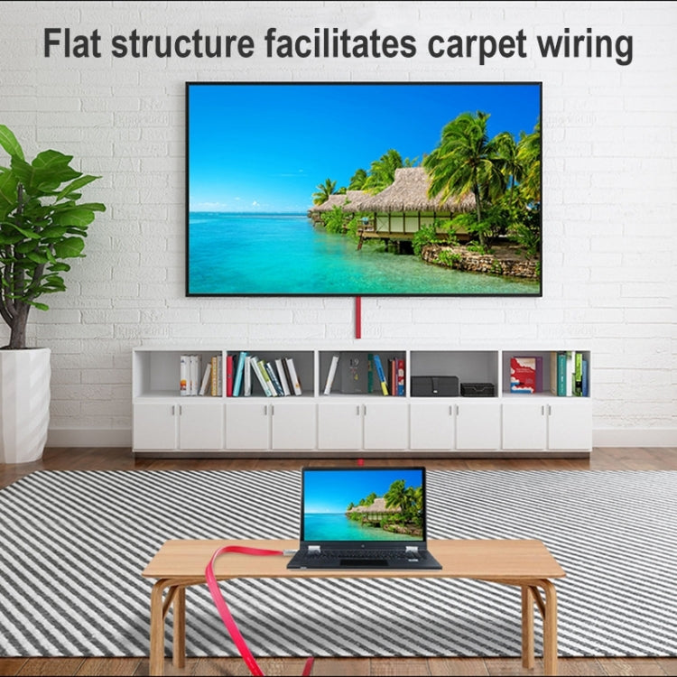 ULT-unite 4K Ultra HD Gold-plated HDMI to HDMI Flat Cable, Cable Length:2m(Red) - free shipping - PMC Jewellery - Order now!