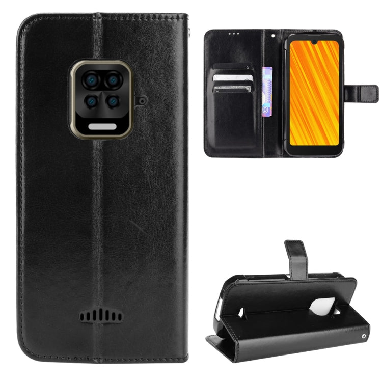 For Doogee S59 / S59 Pro Crazy Horse Texture Horizontal Flip Leather Case with Holder & Card Slots & Lanyard(Black) - More Brand by PMC TechLife | Online Shopping South Africa | PMC TechLife | Buy Now Pay Later Mobicred