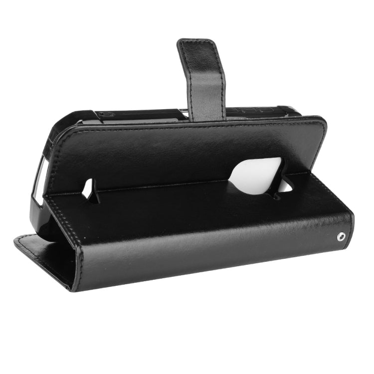 For Doogee S59 / S59 Pro Crazy Horse Texture Horizontal Flip Leather Case with Holder & Card Slots & Lanyard(Black) - More Brand by PMC TechLife | Online Shopping South Africa | PMC TechLife | Buy Now Pay Later Mobicred