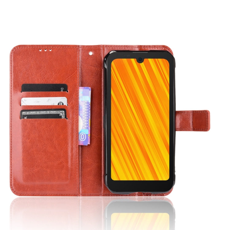 For Doogee S59 / S59 Pro Crazy Horse Texture Horizontal Flip Leather Case with Holder & Card Slots & Lanyard(Brown) - More Brand by PMC TechLife | Online Shopping South Africa | PMC TechLife | Buy Now Pay Later Mobicred
