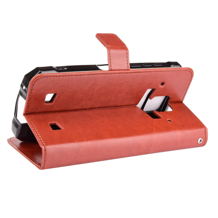 For Doogee S88 Plus / S88 Pro Crazy Horse Texture Horizontal Flip Leather Case with Holder & Card Slots & Lanyard(Brown) - More Brand by PMC TechLife | Online Shopping South Africa | PMC TechLife | Buy Now Pay Later Mobicred