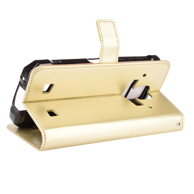 For Doogee S88 Plus / S88 Pro Crazy Horse Texture Horizontal Flip Leather Case with Holder & Card Slots & Lanyard(Gold) - More Brand by PMC TechLife | Online Shopping South Africa | PMC TechLife | Buy Now Pay Later Mobicred