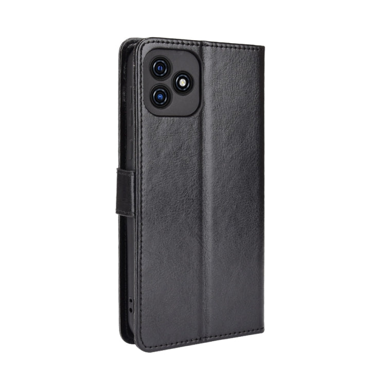 For Blackview Oscal C20 Crazy Horse Texture Horizontal Flip Leather Case with Holder & Card Slots & Lanyard(Black) - More Brand by PMC TechLife | Online Shopping South Africa | PMC TechLife | Buy Now Pay Later Mobicred