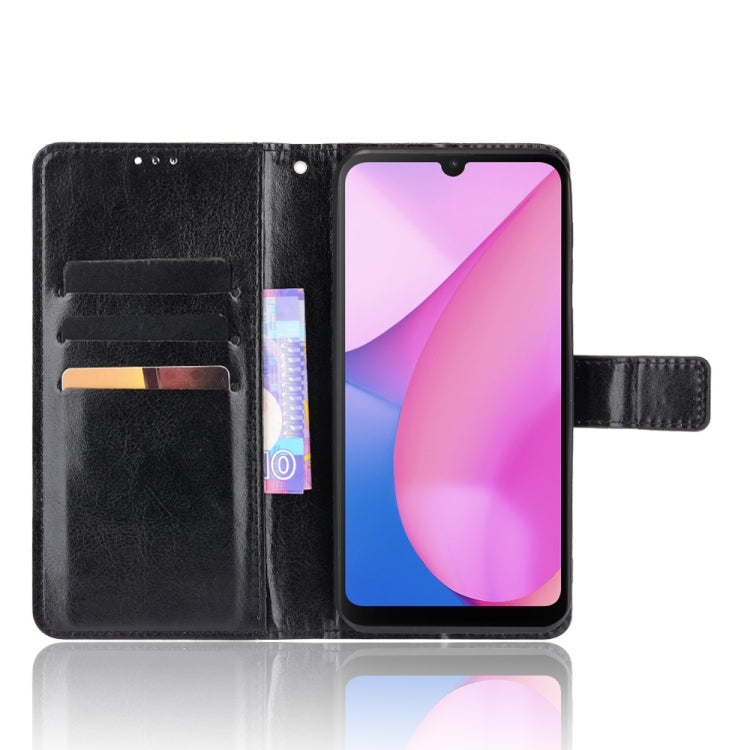 For Blackview Oscal C20 Crazy Horse Texture Horizontal Flip Leather Case with Holder & Card Slots & Lanyard(Black) - More Brand by PMC TechLife | Online Shopping South Africa | PMC TechLife | Buy Now Pay Later Mobicred