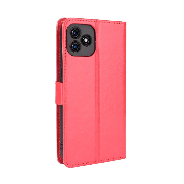 For Blackview Oscal C20 Crazy Horse Texture Horizontal Flip Leather Case with Holder & Card Slots & Lanyard(Red) - free shipping - PMC TechLife - Order now!