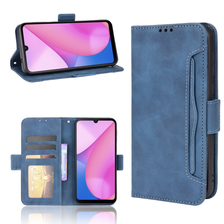 For Blackview Oscal C20 Skin Feel Calf Pattern Horizontal Flip Leather Case with Holder & Card Slots & Photo Frame(Blue) - More Brand by PMC TechLife | Online Shopping South Africa | PMC TechLife | Buy Now Pay Later Mobicred