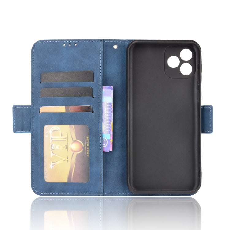 For Blackview Oscal C20 Skin Feel Calf Pattern Horizontal Flip Leather Case with Holder & Card Slots & Photo Frame(Blue) - More Brand by PMC TechLife | Online Shopping South Africa | PMC TechLife | Buy Now Pay Later Mobicred