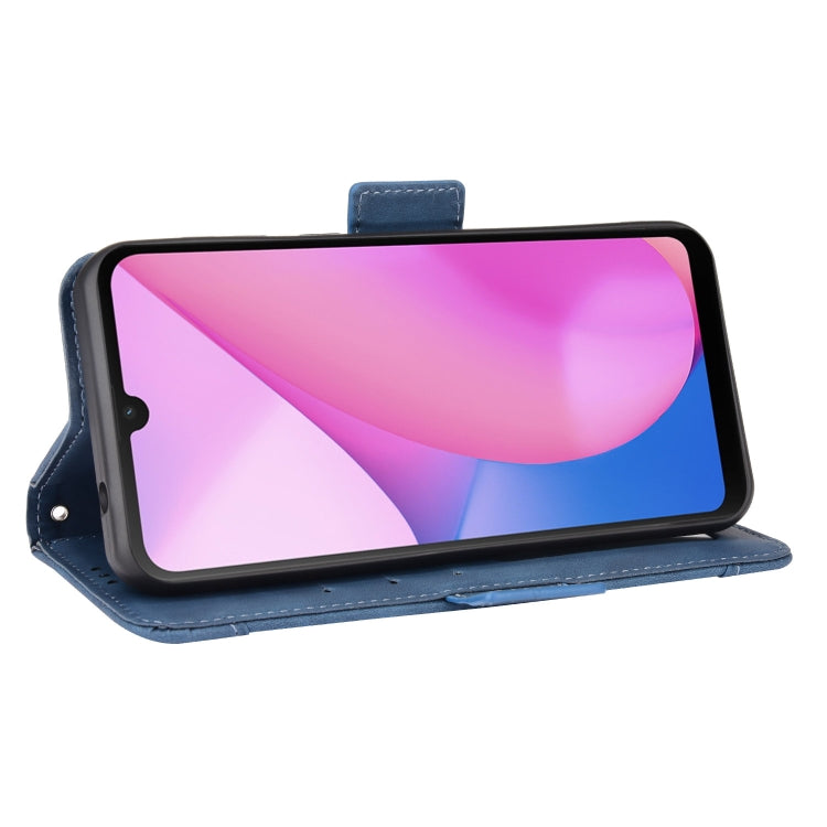 For Blackview Oscal C20 Skin Feel Calf Pattern Horizontal Flip Leather Case with Holder & Card Slots & Photo Frame(Blue) - More Brand by PMC TechLife | Online Shopping South Africa | PMC TechLife | Buy Now Pay Later Mobicred