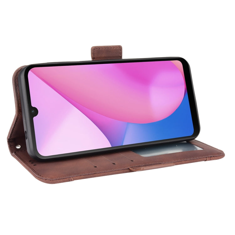 For Blackview Oscal C20 Skin Feel Calf Pattern Horizontal Flip Leather Case with Holder & Card Slots & Photo Frame(Brown) - More Brand by PMC TechLife | Online Shopping South Africa | PMC TechLife