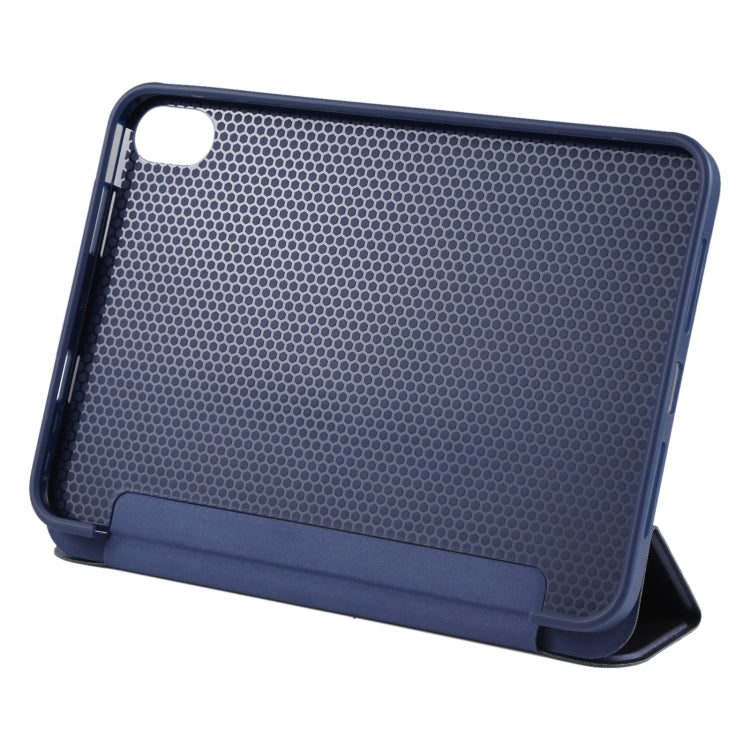 For iPad mini 2024 / mini 6 GEBEI Shockproof Horizontal Flip Tablet Case with Three-folding Holder(Royal Blue) - free shipping - PMC TechLife - Order now!