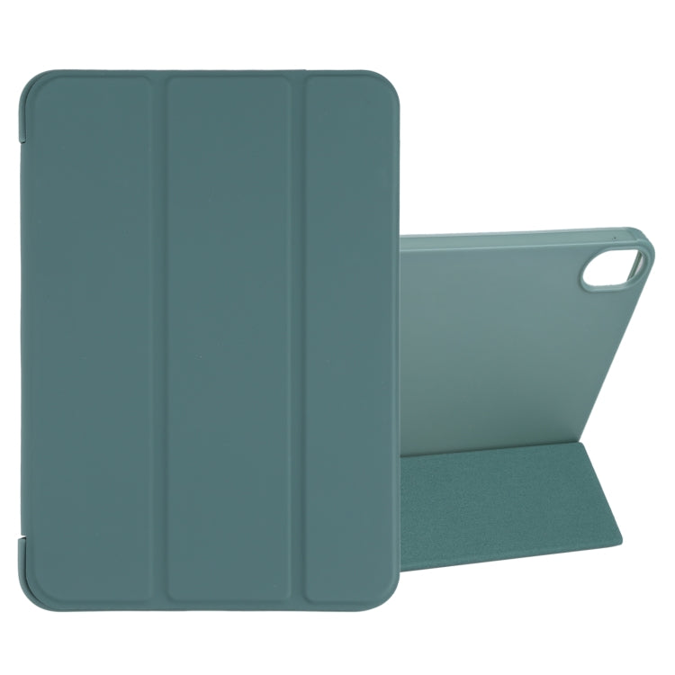 For iPad mini 2024 / mini 6 GEBEI Shockproof Horizontal Flip Tablet Case with Three-folding Holder(Pine Needle Green) - free shipping - PMC TechLife - Order now!