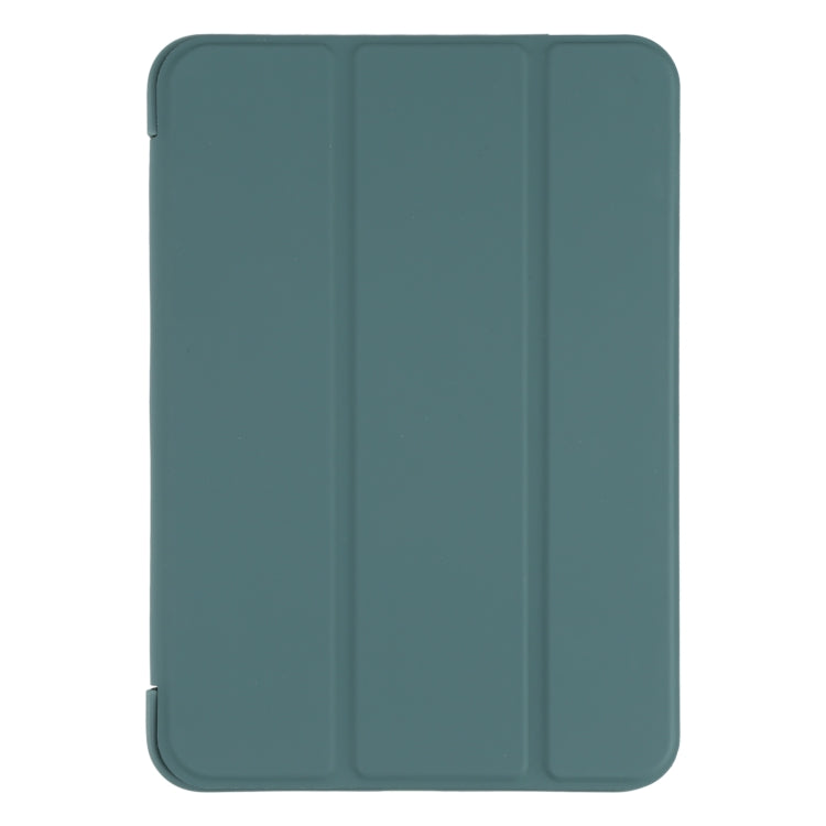 For iPad mini 2024 / mini 6 GEBEI Shockproof Horizontal Flip Tablet Case with Three-folding Holder(Pine Needle Green) - free shipping - PMC TechLife - Order now!