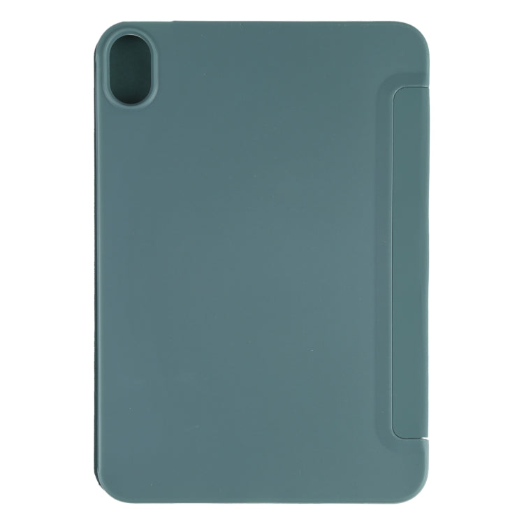 For iPad mini 2024 / mini 6 GEBEI Shockproof Horizontal Flip Tablet Case with Three-folding Holder(Pine Needle Green) - free shipping - PMC TechLife - Order now!