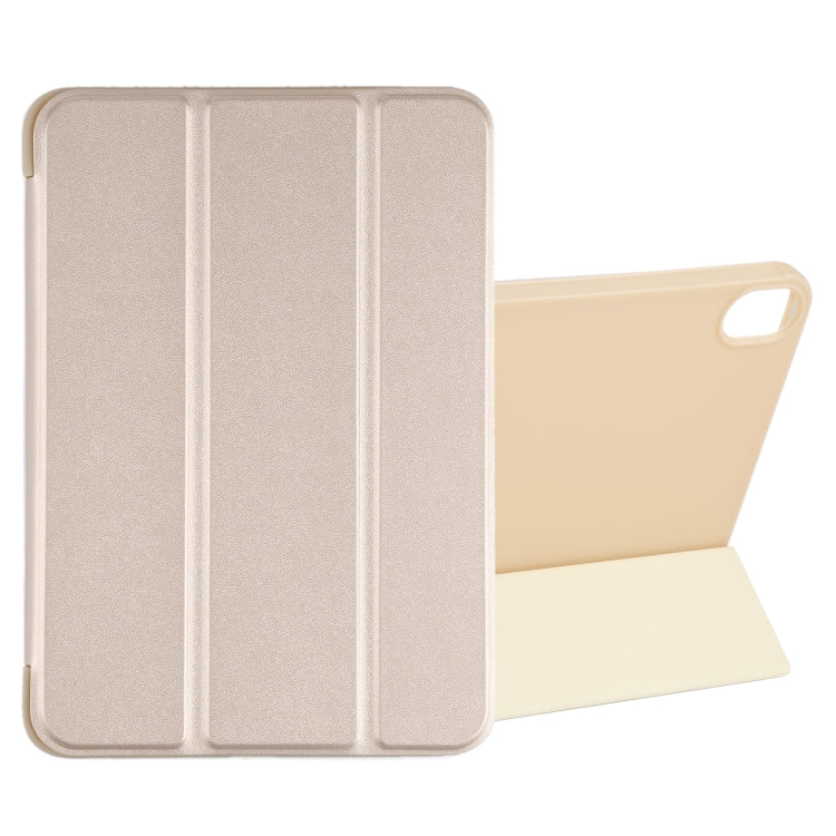 For iPad mini 2024 / mini 6 GEBEI Shockproof Horizontal Flip Tablet Case with Three-folding Holder(Gold) - free shipping - PMC TechLife - Order now!