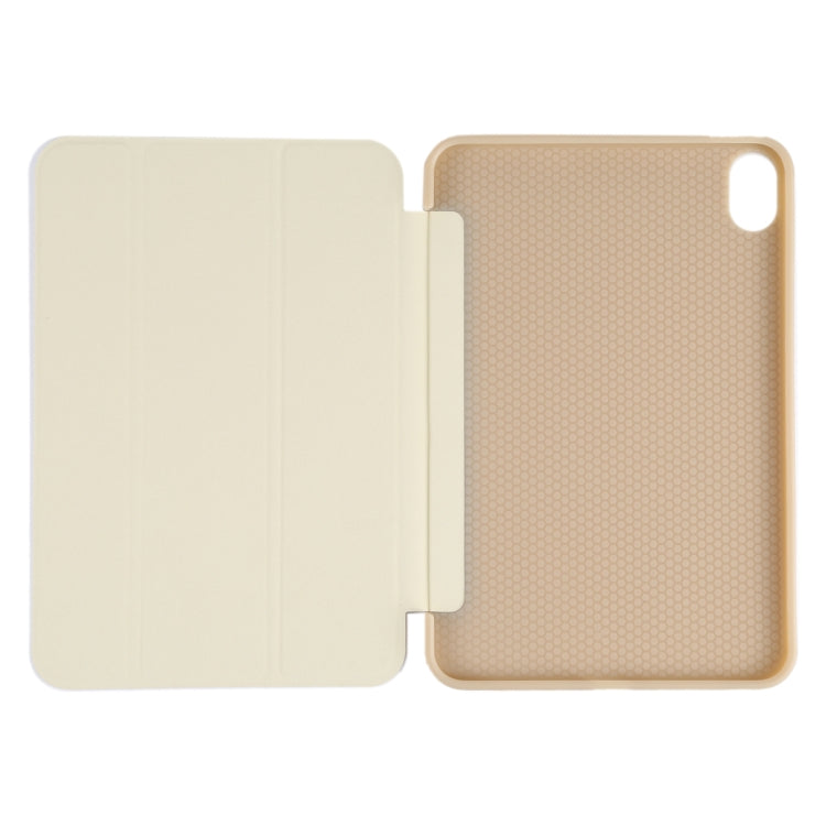For iPad mini 2024 / mini 6 GEBEI Shockproof Horizontal Flip Tablet Case with Three-folding Holder(Gold) - free shipping - PMC TechLife - Order now!