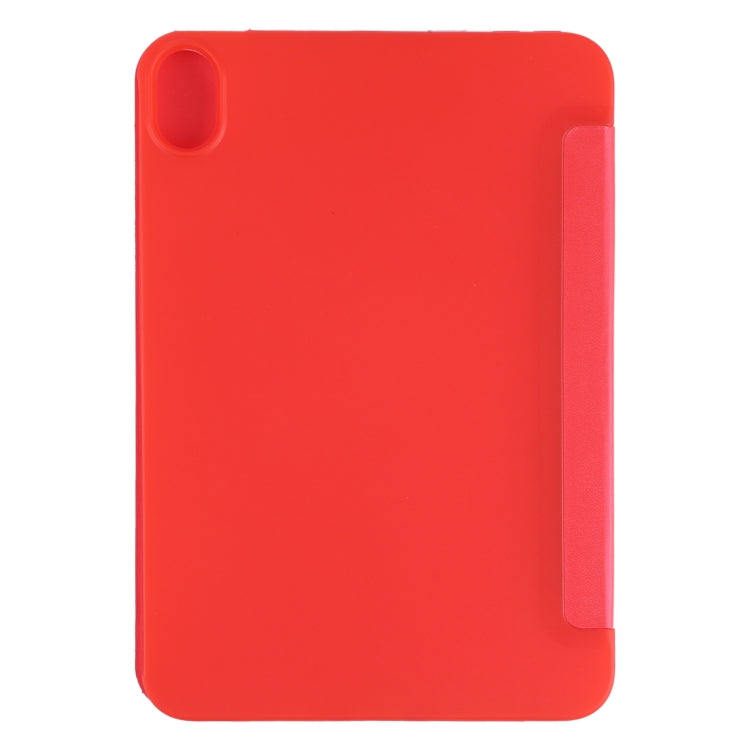 For iPad mini 2024 / mini 6 GEBEI Shockproof Horizontal Flip Tablet Case with Three-folding Holder(Red) - free shipping - PMC TechLife - Order now!