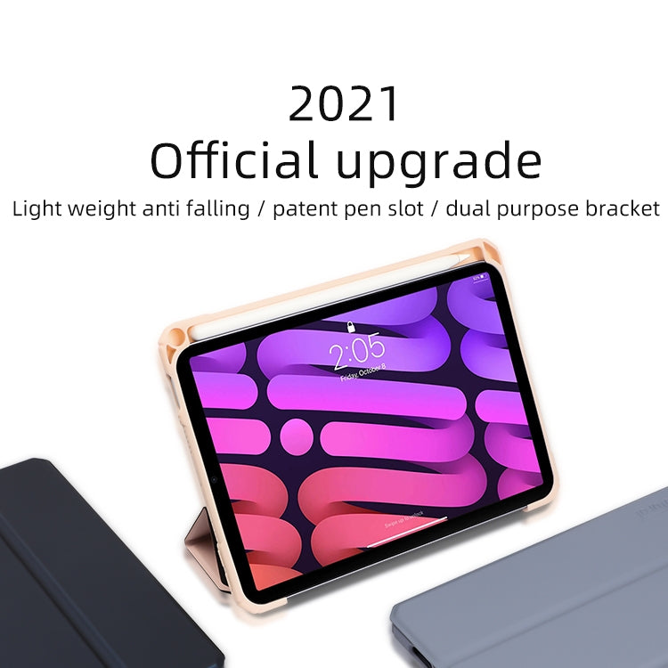 For iPad mini 6 / mini 2024 Mutural Pinyue Series Horizontal Flip Tablet Case with Holder & Pen Slot & Sleep / Wake-up Function(Pink) - free shipping - PMC TechLife - Order now!