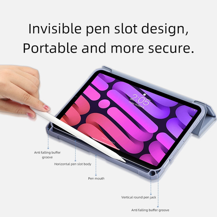 For iPad mini 6 / mini 2024 Mutural Pinyue Series Horizontal Flip Tablet Case with Holder & Pen Slot & Sleep / Wake-up Function(Blue) - free shipping - PMC TechLife - Order now!