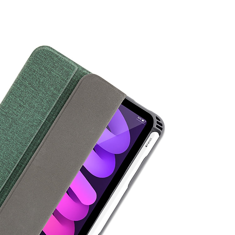 For iPad mini 6 / mini 2024 Mutural YASHI Series Cloth Pattern Texture Horizontal Flip Tablet Case(Blue) - free shipping - PMC TechLife - Order now!