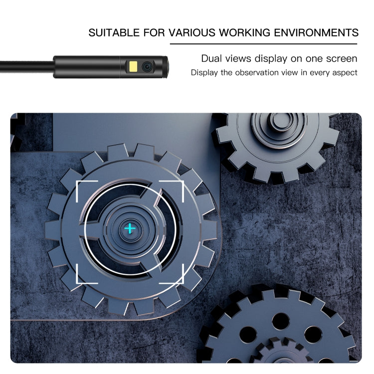 AN100 3 in 1 IP68 Waterproof USB-C / Type-C + Micro USB + USB Dual Cameras Industrial Digital Endoscope with 9 LEDs, Support Android System, Lens Diameter: 8mm, Length:1m Soft Cable - free shipping - PMC Jewellery - Order now!