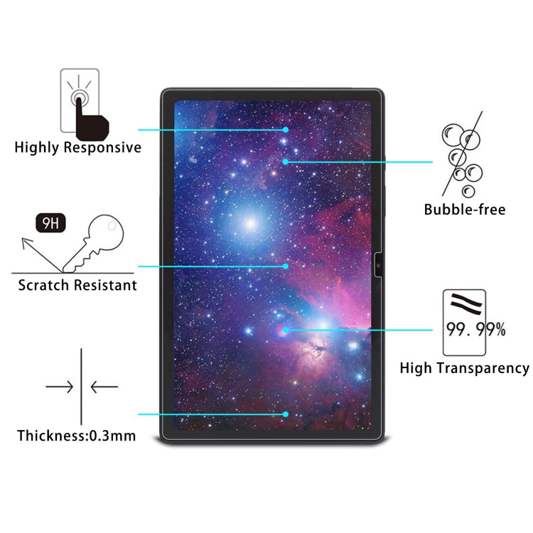 2pcs 9H 2.5D Explosion-proof Tempered Tablet Glass Film For Samsung Galaxy Tab A8 / X200 / X205 / Galaxy Tab A8 10.5 2021 / Chiwei HiPad X Pro 10.5 / Blackview Tab 15 / 15 Pro / HOTWAV Tab R5 / Tab R6 Pro - For Samsung Tab by PMC TechLife | Online Shopping South Africa | PMC TechLife