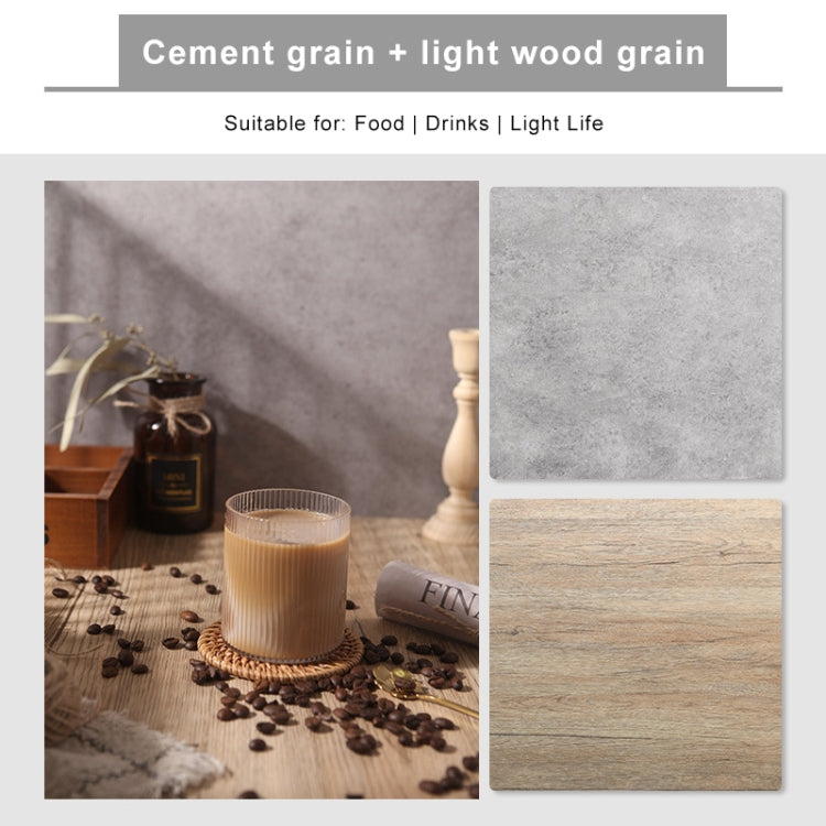 60 x 60cm Single Side Retro PVC Photography Backdrops Board(Light Wood Grain) - Wood Floor by PMC TechLife | Online Shopping South Africa | PMC TechLife | Buy Now Pay Later Mobicred