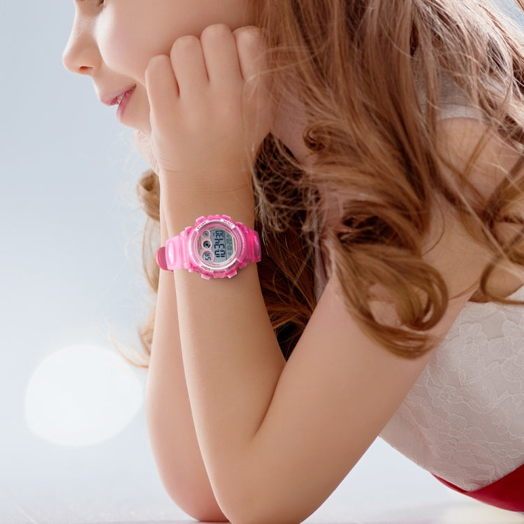 SKMEI 1451 LED Digital Stopwatch Chronograph Luminous Children Sports Electronic Watch(White Shell Blue Circle) - free shipping - PMC TechLife - Order now!