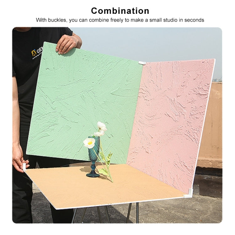 80 x 60cm Retro PVC Cement Texture Board Photography Backdrops Board(Grey Bean Green) - Brick Wall by PMC TechLife | Online Shopping South Africa | PMC TechLife | Buy Now Pay Later Mobicred