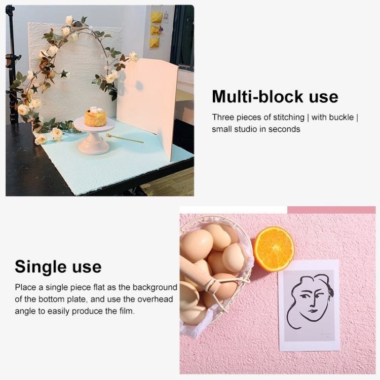 60 x 60cm PVC Backdrop Board Coarse Sand Texture Cement Photography Backdrop Board(White) - Brick Wall by PMC TechLife | Online Shopping South Africa | PMC TechLife | Buy Now Pay Later Mobicred