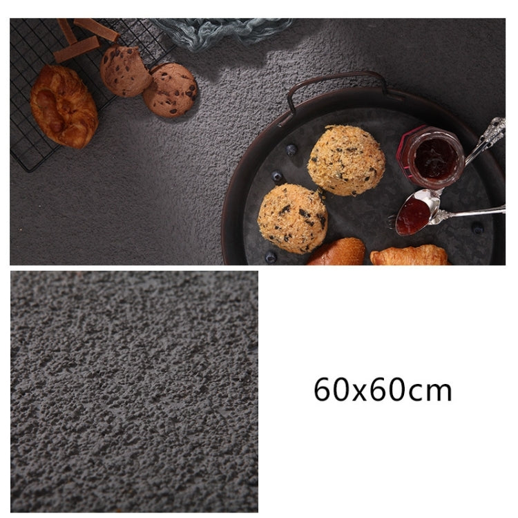 60 x 60cm PVC Backdrop Board Coarse Sand Texture Cement Photography Backdrop Board(Dark Grey) - Brick Wall by PMC TechLife | Online Shopping South Africa | PMC TechLife | Buy Now Pay Later Mobicred