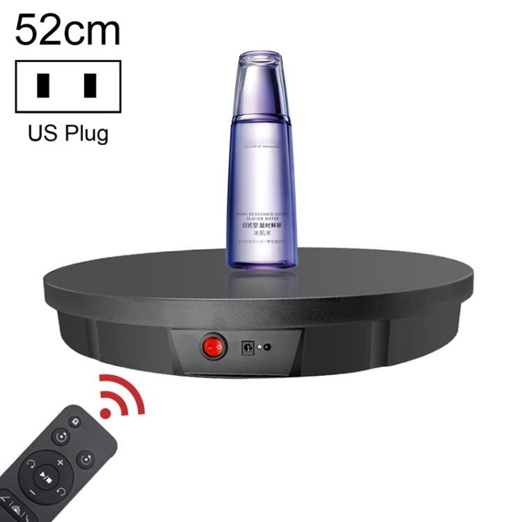 52cm Remote Control Electric Rotating Turntable Display Stand Video Shooting Props Turntable, Plug-in Power, Power Plug:US Plug(Black) -  by PMC TechLife | Online Shopping South Africa | PMC TechLife | Buy Now Pay Later Mobicred