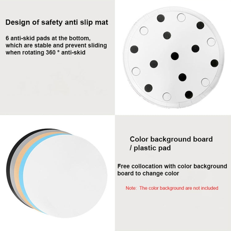 52cm Remote Control Electric Rotating Turntable Display Stand Video Shooting Props Turntable, Plug-in Power, Power Plug:US Plug(White) - free shipping - PMC TechLife - Order now!