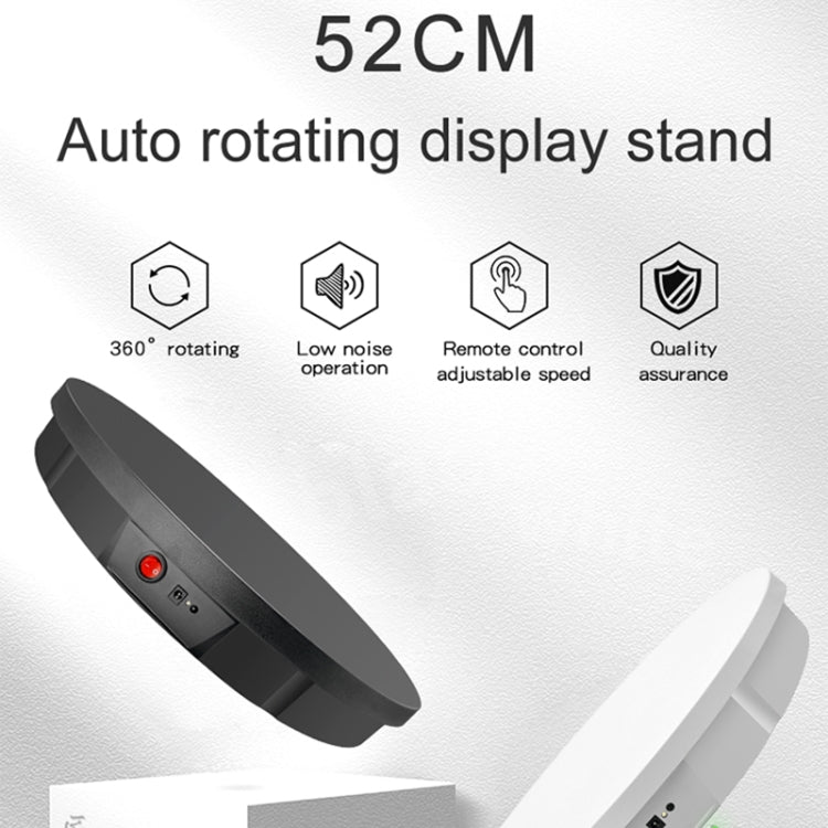 52cm Remote Control Electric Rotating Turntable Display Stand Video Shooting Props Turntable, Plug-in Power, Power Plug:AU Plug(Black) -  by PMC TechLife | Online Shopping South Africa | PMC TechLife | Buy Now Pay Later Mobicred