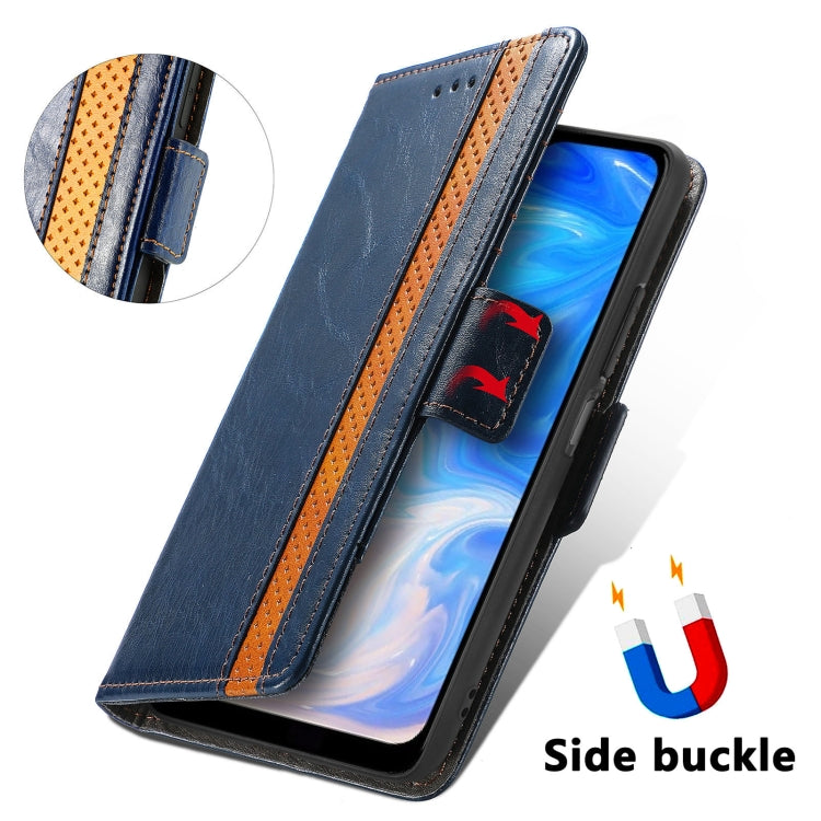 For Doogee N40 Pro CaseNeo Splicing Dual Magnetic Buckle Leather Case with Holder & Card Slots & Wallet(Blue) - More Brand by PMC TechLife | Online Shopping South Africa | PMC TechLife | Buy Now Pay Later Mobicred