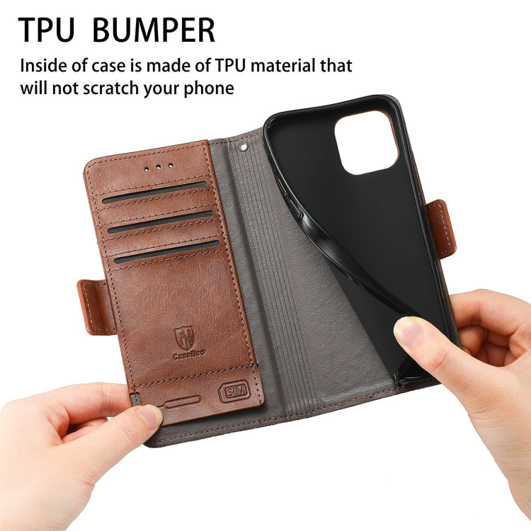 For Doogee N40 Pro CaseNeo Splicing Dual Magnetic Buckle Leather Case with Holder & Card Slots & Wallet(Brown) - More Brand by PMC TechLife | Online Shopping South Africa | PMC TechLife | Buy Now Pay Later Mobicred
