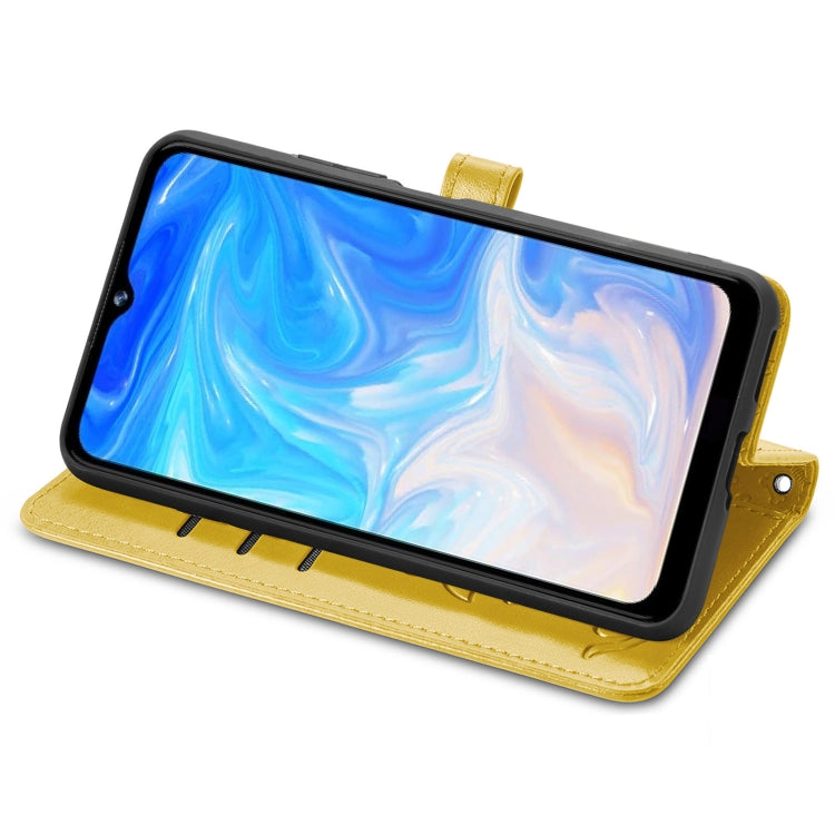 For Doogee N40 Pro Cat and Dog Embossed Horizontal Flip Phone Leather Case with Holder & Card Slot & Wallet & Lanyard(Yellow) - More Brand by PMC TechLife | Online Shopping South Africa | PMC TechLife | Buy Now Pay Later Mobicred