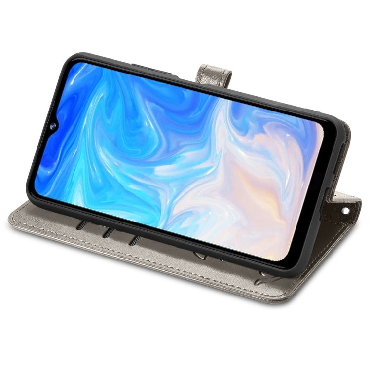 For Doogee N40 Pro Cat and Dog Embossed Horizontal Flip Phone Leather Case with Holder & Card Slot & Wallet & Lanyard(Grey) - More Brand by PMC TechLife | Online Shopping South Africa | PMC TechLife | Buy Now Pay Later Mobicred